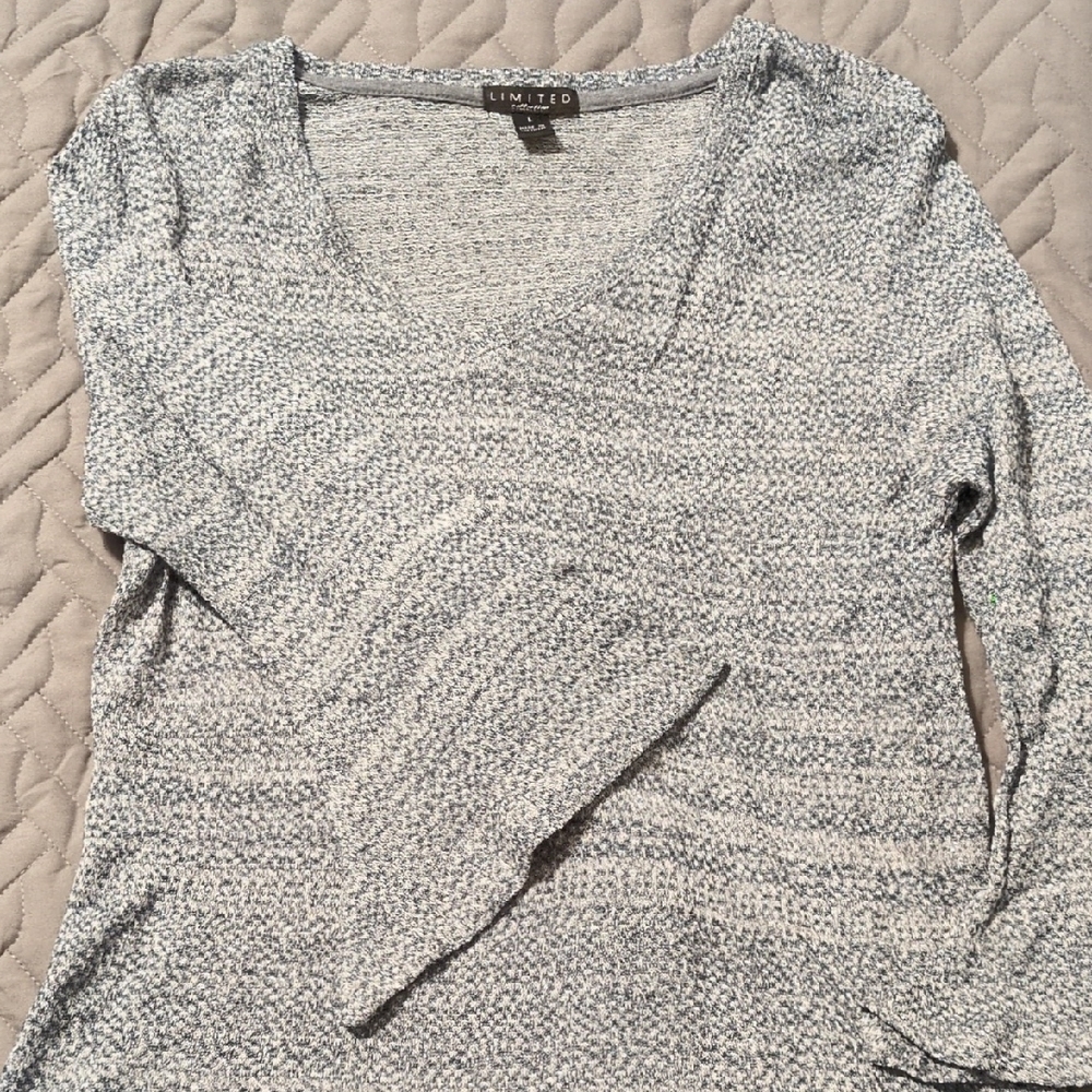 The Limited Gray Knit Sweater